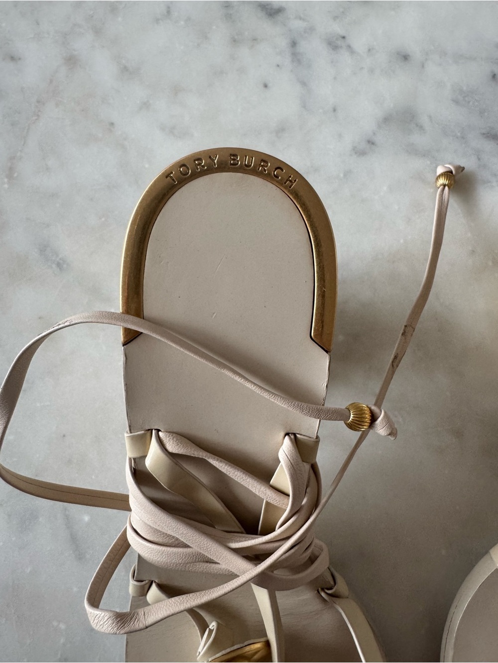 Tory Burch ankle wrap sandals - Picture 2 of 5